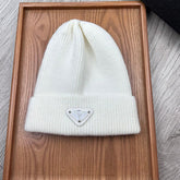 BEANIE HAT IN WHITE WOOL 332394