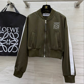 Loewe 25 Logo Jersey Track Jacket Green Cotton