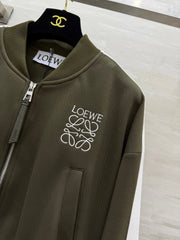 Loewe 25 Logo Jersey Track Jacket Green Cotton