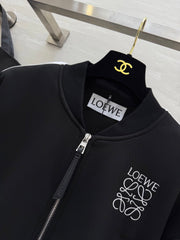 Loewe 25 Logo Jersey Track Jacket Black Cotton