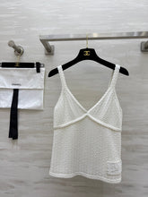 CHANEL WHITE SPAGHETTI STRAP TOP 265024