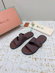 SANDALS IN BROWN CALFSKIN