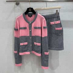CHANEL CARDIGAN AND SKIRT SET STYLE 57