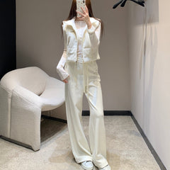 CHANEL 25S KNIT BLAZER AND DRAWSTRING PANTS SET 388