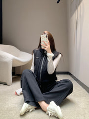 CHANEL 25S KNIT BLAZER AND DRAWSTRING PANTS SET 387