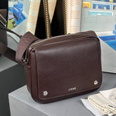 MEDIUM 23 PEBBLE MESSENGER BAG IN HICKORY BROWN SUPPLE GRAINED CALFSKIN