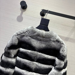 MAX MARA 25S V-NECK FUR COAT 155