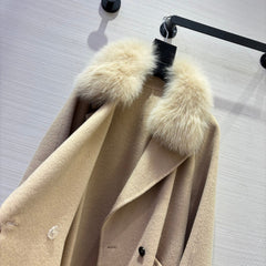 MAX MARA 25S DOUBLE-FACED CASHMERE COAT 055