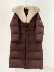 MAX MARA 25S FOX FUR COLLAR DOWN JACKET 178