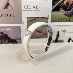 WHITE CALFSKIN HAIRBAND 154898