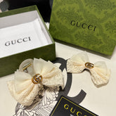 SET CLAW CLIP AND HAIR CLIP IN WARM WHITE LACE AND CHIFFON 355247