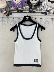 Chanel Tank Top White Wool 232743