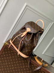 MONTSOURIS BACKPACK PM 30 IN BROWN MONOGRAM CANVAS