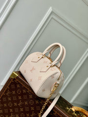 SPEEDY BANDOULIÈRE 20.5 IN LIGHT PINK MONOGRAM EMPREINTE CANVAS