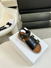 MINO SANDAL IN BLACK CALFSKIN