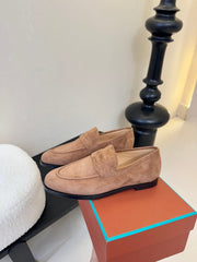 CLASSIC LOAFERS IN TERRACOTTA SUEDE