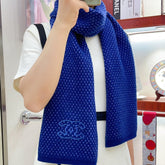 SCARF 180 CM IN AZURE BLUE CASHMERE 394593