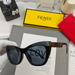 FF DIAMONDS CAT-EYE FRAME SUNGLASSES 58002 IN ACETATE