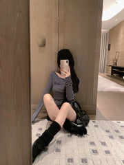 MIUMIU T-SHIRT AND SHORTS SET STYLE 448