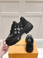 RUN AWAY SNEAKER IN BLACK MIX WHITE CALFSKIN