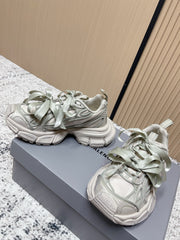 BALENCIAGA 25S 3XL SNEAKERS IN TAUPE GRAY PU LEATHER