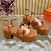 JAM 30 SANDAL IN BRONZE BROWN CALFSKIN