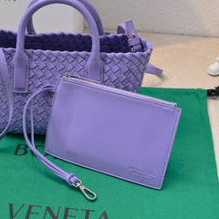 Mini Cabat 20cm Purple Lambskin Ghw