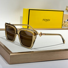 FF DIAMONDS SQUARE FRAME SUNGLASSES FE40161 IN ACETATE