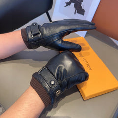 LV GLOVES IN BLACK LAMBSKIN 467997