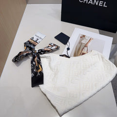 ONE SHOULDER TOP 612064 IN WHITE COTTON RIBBED