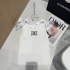 TANK TOP 615182 IN WHITE COTTON RIBBED KNIT