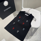 TANK TOP 624511 IN BLACK COTTON RIBBED