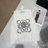 TANK TOP 633203 IN WHITE COTTON RIBBED KNIT