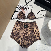 DOLCE & GABBANA BIKINI 25S TWO PIECE IN BROWN 742675