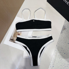 CHANEL BIKINI 25S TWO PIECE IN BLACK 742680