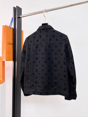 LV BLACK MONOGRAM DENIM JACKET 239525