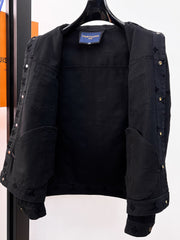 LV BLACK MONOGRAM DENIM JACKET 239525