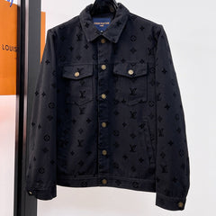 LV BLACK MONOGRAM DENIM JACKET 239525