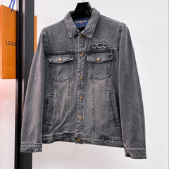 LV CHARCOAL BLACK DENIM JACKET 239526