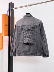 LV CHARCOAL BLACK DENIM JACKET 239526
