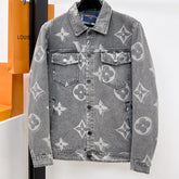 LV ASH GRAY MONOGRAM DENIM JACKET 239524
