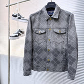 LV SHIRT JACKET IN GRAY DENIM 239127