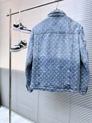 LV SHIRT JACKET IN LIGHT BLUE MONOGRAM CRAGGY DENIM 239125