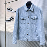LV SHIRT JACKET IN LIGHT BLUE MONOGRAM MIX DAMIER DENIM 239121