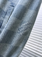 LV SHIRT JACKET IN COUNTRY BLUE DAMIER DENIM 239122