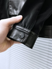 LV SHIRT JACKET IN BLACK SOFT CALFSKIN 239124