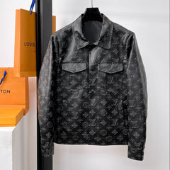 LV BLACK MONOGRAM DENIM JACKET 239528