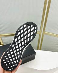 SNEAKER IN BLACK SUEDE WITH WHITE LOGO