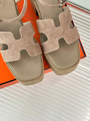 HM 25S JAM 30 HIGH-HEEL SANDAL IN TERRACOTTA BEIGE SUEDE