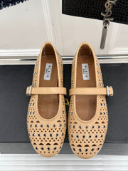 MARY JANE IN SEPIA TAN CALFSKIN